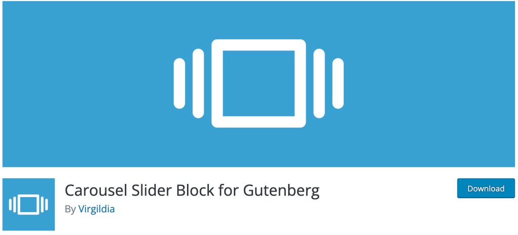 A responsive carousel slider for the Gutenberg editor where you can add unlimited slides