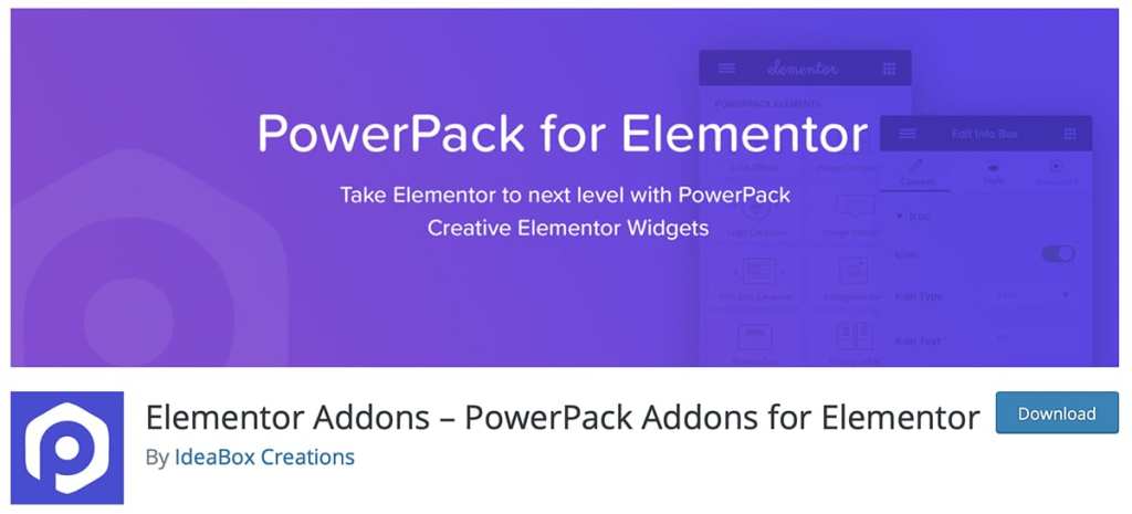 Elementor Addons – PowerPack Addons for Elemento