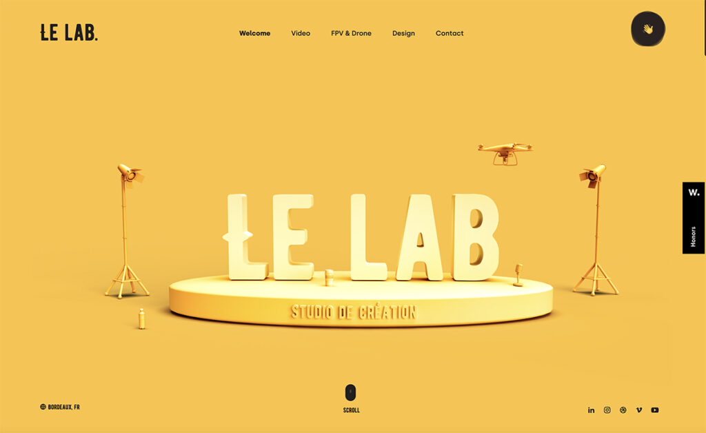Le lab multidisciplinary studio what a beautiful and inspiring bootstrap website, with very easy and smooth navigation.