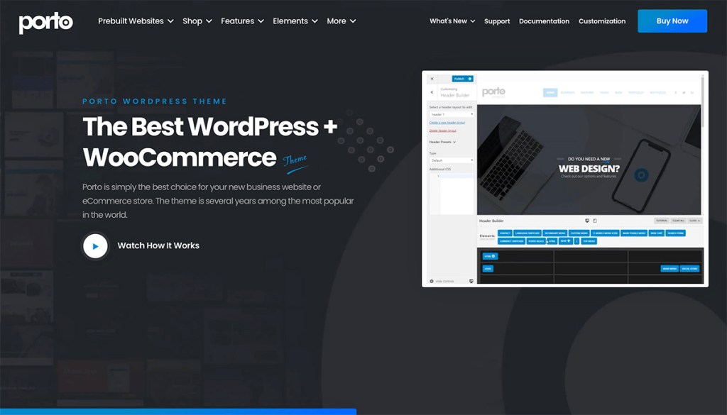 Porto WordPress is an ultimate business & woocommerce wordpress theme that is suitable for any business and woocommerce sites.