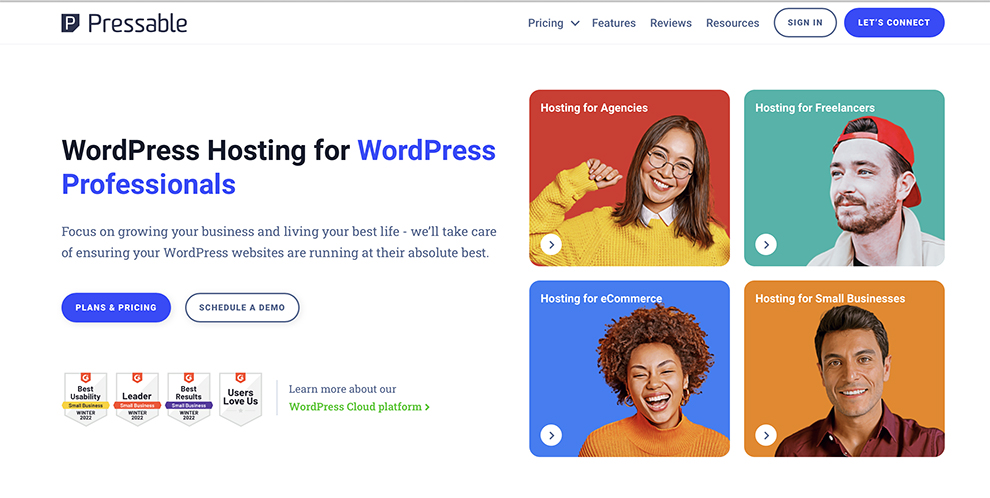 Pressable best premium managed WordPress hosting