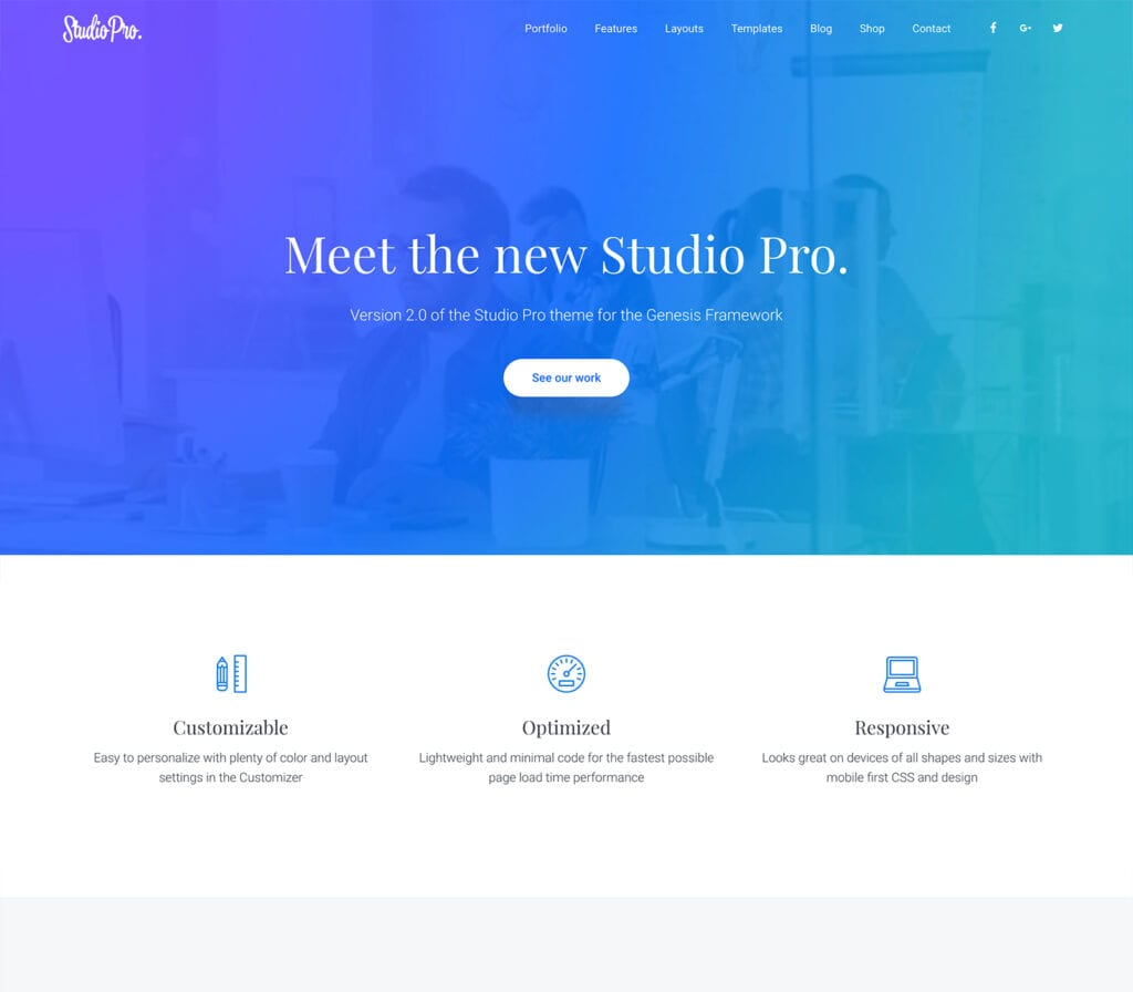 If you are a creative agency looking to showcase your portfolio to potential clients, Studio Pro is the perfect solution.