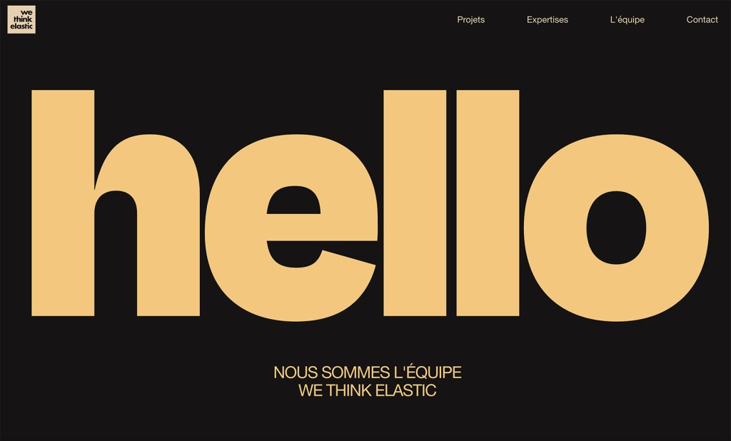we think elastic
