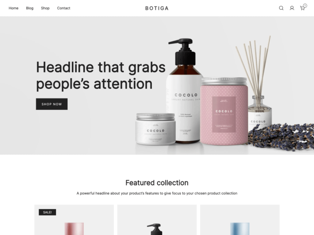 Launch your store with Botiga. A beautiful theme that is Gutenberg-ready.