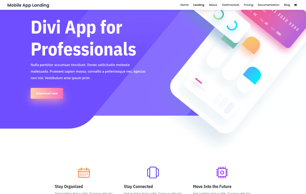 Mobile-App-Landing-Elegant-Themes