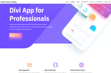 Mobile-App-Landing-Elegant-Themes