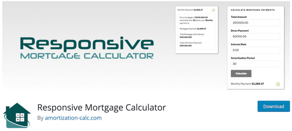 Responsive Mortgage Calculator Responsive Mortgage Calculator