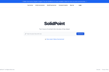 SolidPoint-Summarize