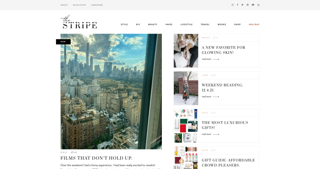 the stripe best lifestyle bloggers
