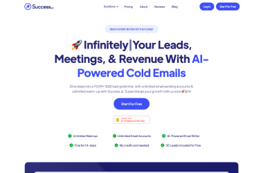 Unlock-Hypergrowth-with-Success-ai-Infinite-Leads-Emails-Warmup-Advanced-AI-Writing