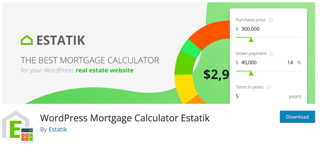 WordPress Mortgage Calculator Estatik Plugin Free WordPress Mortgage Calculator Estatik Plugin Free