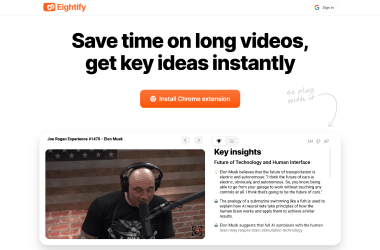 YouTube-AI-Video-Summaries-with-Eightify-AI-ChatGPT